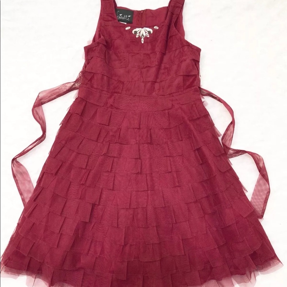 🆕Biscotti Dress Red Sz 12 Girls NEW Without Tag